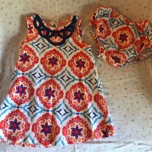 Very cute patterned tunic with bloomers